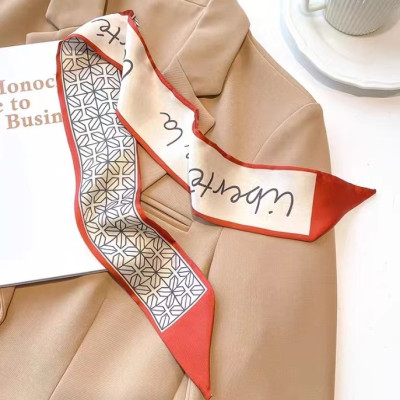 Dây Buộc Tóc Nữ In Hoa 3D Khăn Choàng Cổ Khăn lụa Thời Trang Phụ Kiện Mặc Đi Chơi Quà Tặng Cao Cấp-New Design PK0011