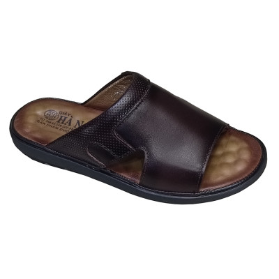 Dép Nam Quai Ngang TiTi ĐÔ Da Bò Thật Cao Cấp DNA2184