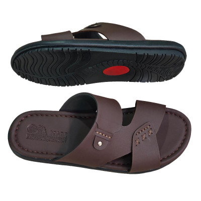 Dép Nam Quai Ngang HÀ NAM Da Bò Thật Cao Cấp DNA2217