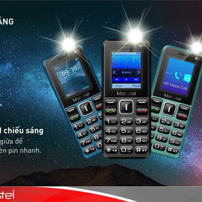 Điện thoại Masstel izi 16 4G(LTE) , Bàn phím nổi, FM không dây - Hàng chính hãng