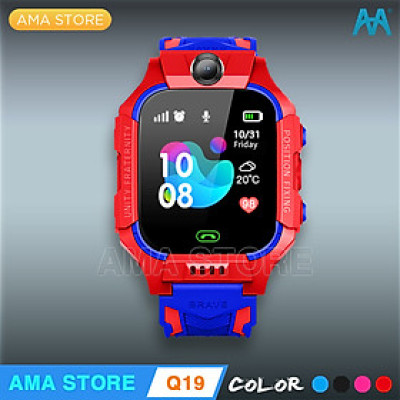 Đồng Hồ Thông Minh AMA Q19 có Camera Kép Xoay 360 Chống thấm nước Chuẩn IP 67 Hàng nhập khẩu