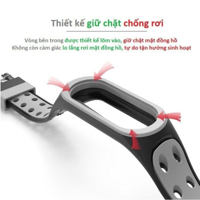 Dây Silicon SIÊU MỀM nhiều màu sắc dành cho Xiaomi Miband 7