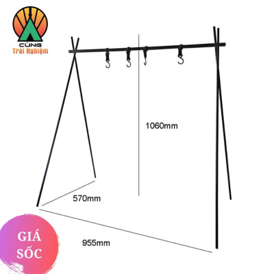  Giá Treo Đồ Tiện Lợi Thiết Kế 4 Móc dùng Cho Du Lịch Dã Ngoại Cắm Trại NatureHike NH19BJ082