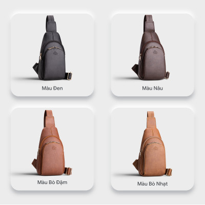 Balo Lata ( Thời trang nam đi chơi - Balo đeo chéo da BALC28 )