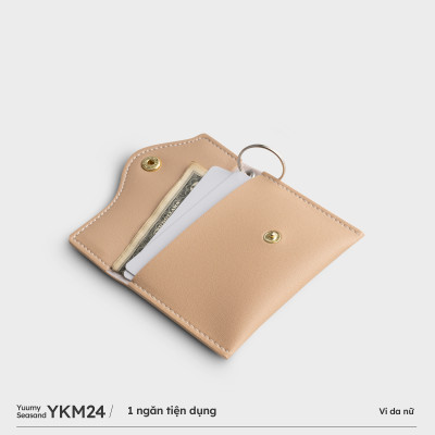 Ví Yuumy ( Thời trang nữ đựng namecard đa năng - Móc khóa da Seasand YMK24 )