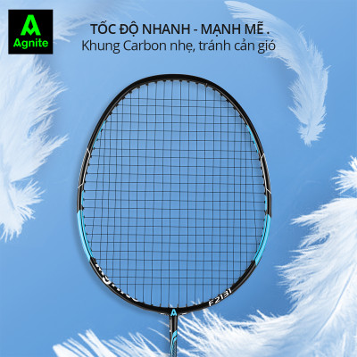 [TẶNG 3 CẦU] Vợt cầu lông cán liền cao cấp chính hãng Agnite -  Tặng hộp cầu nhựa và bao đựng - 2 chiếc - F2131