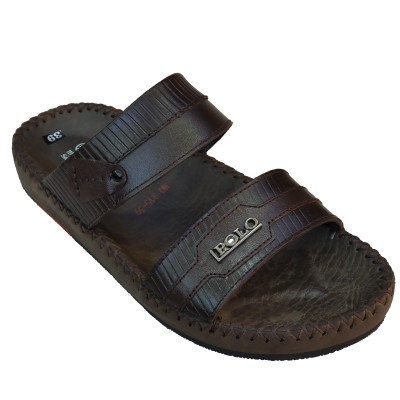 Dép Nam Quai Ngang HÀ NAM Da Bò Thật Cao Cấp DNA2080