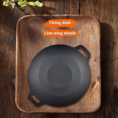 Chảo Nướng, Chảo Chống Dính, Chảo cắm trại ngoài trời, chảo nướng Hàn Quốc không khói size 28cm