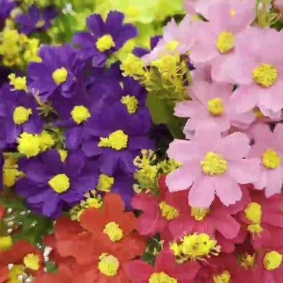 Hoa cúc baby giả loại 1 - dài 25cm - Cây giả, hoa lụa Decor trang trí nhà cửa