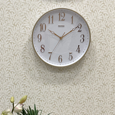 Đồng hồ treo tường Nhật Bản Rhythm CMG580NR13 – Kích Thước 33.8 x 4.0cm, 810g, vỏ nhựa cao cấp, dùng PIN.