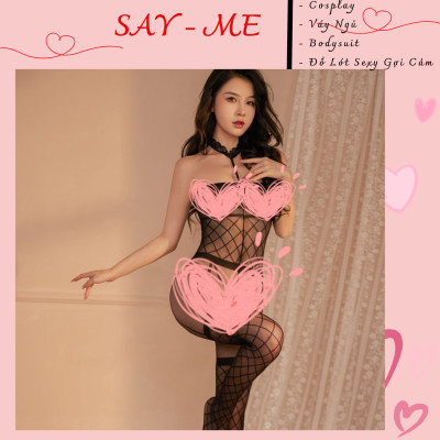 Bộ Bodysuit Lưới Toàn Thân Xẻ Đáy Táo Bạo, Tôn Dáng Tối Đa Và Khơi Gợi Sự Quyến Rũ Tự Nhiên C034