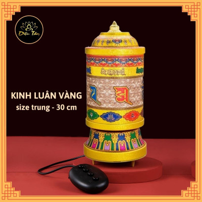 Kinh luân điện -Bánh xe cầu nguyện cắm điện, có kinh bên trong.