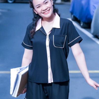 Áo Pijama LMcation Alia - Màu đen