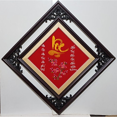 TRANH THÊU NGHỆ THUÂTH THƯ PHÁP CHỮ 