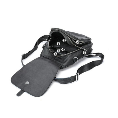 Ba lô nữ da bò đa năng BHM8121 Vừa là balo vừa là túi đeo chéo