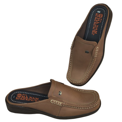 Dép Bít Mũi Nam HÀ NAM Da Bò Thật Cao Cấp GSB2093