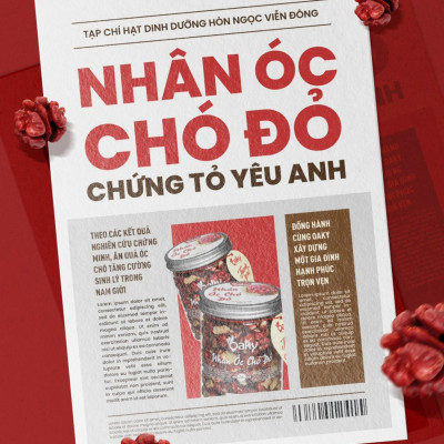 Nhân Óc Chó Đỏ Oaky 350gram (Size Lớn) - Nhập Khẩu Mỹ, Ăn Kiêng Healthy
