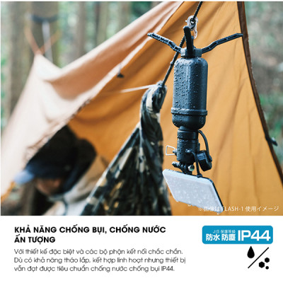 Đèn LED Cắm Trại Dã Ngoại Đa Dụng ELECOM NESTOUT OUTDOOR GEAR FLASH-1 (MAX1000lm) - Hàng Chính Hãng - ELECOM OFFICIAL SHOP