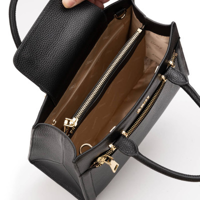 Túi xách nữ công sở Gence da bò Mill TX15 Black