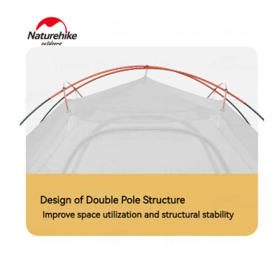 Lều cắm trại siêu nhẹ Cloud River Pro 2-3 người NatureHike CNK2300ZP024