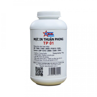 (Bộ 10 chai) Mực đổ Thuận Phong TP01 dùng cho máy in HP / Canon - Hàng Chính Hãng