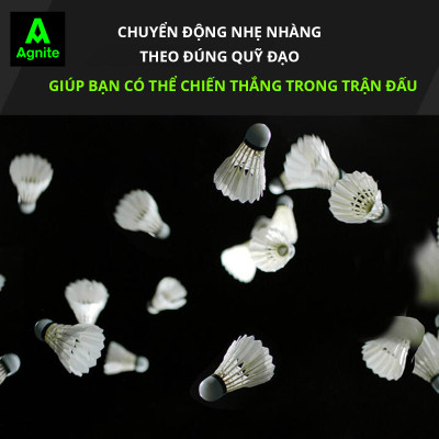 [Hộp 6 quả] Cầu lông nhựa chính hãng Agnite - siêu bền - phù hợp tập luyện, chơi thể thao - F2212
