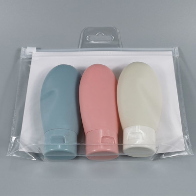 Set 3 chiết mỹ phẩm, dầu gội, sữa tắm mang đi du lịch siêu tiện lợi tặng kèm túi zip