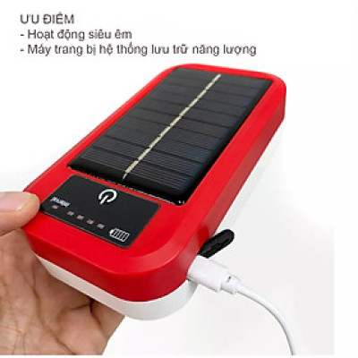 Máy Sủi Oxy Bể Cá Tích Điện Năng Lượng Mặt Trời Siêu Êm, Cao Cấp