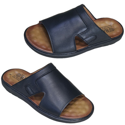 Dép Nam Quai Ngang TiTi ĐÔ Da Bò Thật Cao Cấp DNA2184