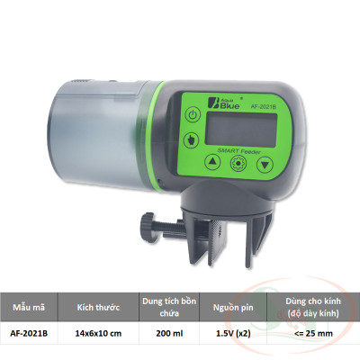 Máy cho ăn Aquablue Smart Feeder tự động hẹn giờ cho cá tép ăn