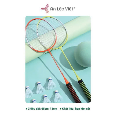 Bộ 2 Vợt Cầu Lông Tay Cầm Đệm Mút Tặng Kèm 03 Quả Cầu Hàng Chính Hãng - Đàn Hồi Tốt, Siêu Cứng, Siêu Bền - HÀNG CHÍNH HÃNG MINIIN