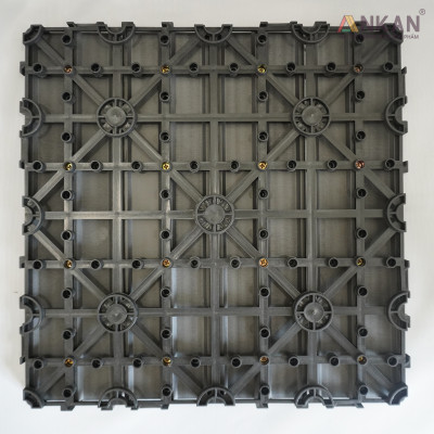 Miếng Lót Sàn Nhựa Composite Màu Gi Xám Cao Cấp, Lót Sàn Ban Công Nhà Tắm, Vỉ Dày Chắc Chắn Có Vít Ốc Dưới Nan