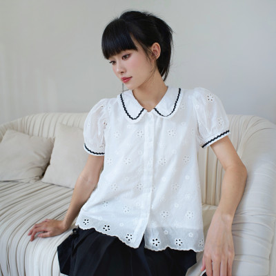 Áo sơ mi kiểu tay phồng dễ thương nữ tính dành cho nữ Ainee Miều Est.2013