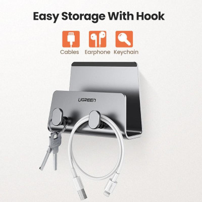 Ugreen UG70584LP193TK Màu Xám Giá Đỡ Điện Thoại Máy Tính Bảng Gắn Tường Tiện Dụng - HÀNG CHÍNH HÃNG