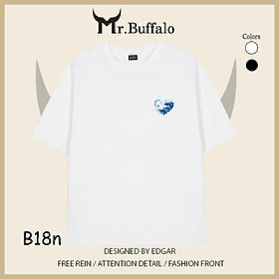 Áo Thun Đôi, Cặp Mr.Buffalo Tshirt Cotton 100% có bigsize Unisex Local Brand B18nB18