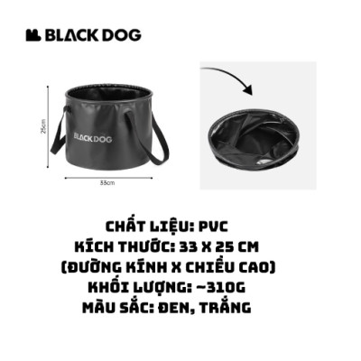 Xô đựng nước xếp gọn Blackdog BD-ST002