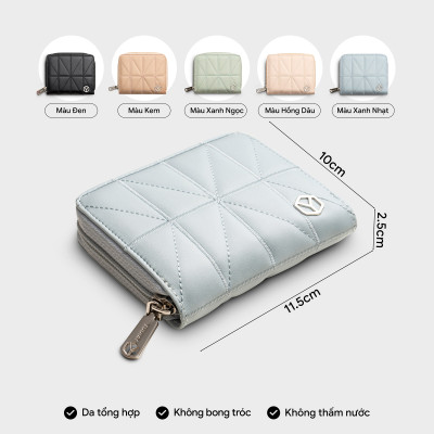 Ví Yuumy ( Thời trang nữ thiết kế chần chỉ - Ví da Seasand YV111 )