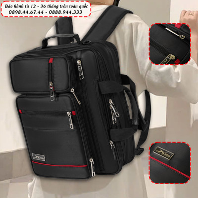 Cặp Học Sinh Cấp 2, Cấp 3, Có Ngăn Đựng Bình Nước, Cặp Đa Năng Có Quai Balo Cất Gọn Xbags Pride 4102