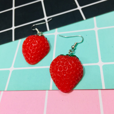 Khuyên tai hình hoa quả cute nhiều mẫu ngẫu nhiên 