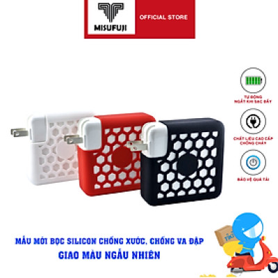 Adapter Sạc dành cho Macbook Pro Macbook Air 2012 2013 2014 2015 2016 - Mẫu mới bọc Silicon chống xước chống va đập - Hàng Nhập Khẩu MISU3212 New Seal
