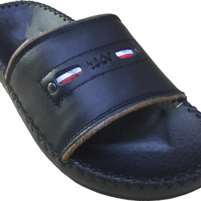 Dép Nam Quai Ngang Da Bò Thật HÀ NAM Cao Cấp DN266