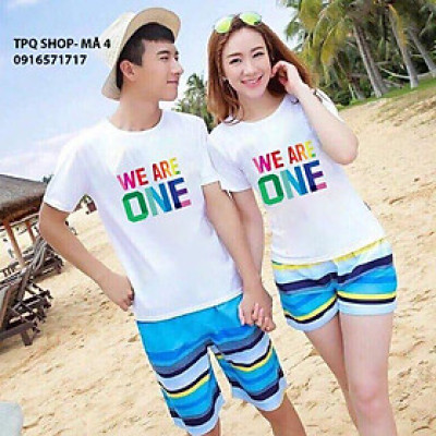 Đồ đôi đi biển xinh xắn chất vải đẹp-HÀNG LOẠI 1-  giá nguyên bộ luôn quần và áo