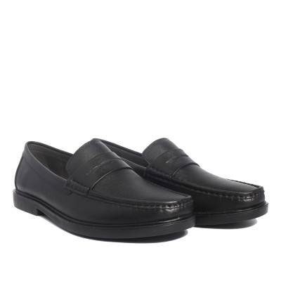 Giày MICHILUX Da Bò Thật Chính Hãng Penny Loafer CIEPL Màu Đen