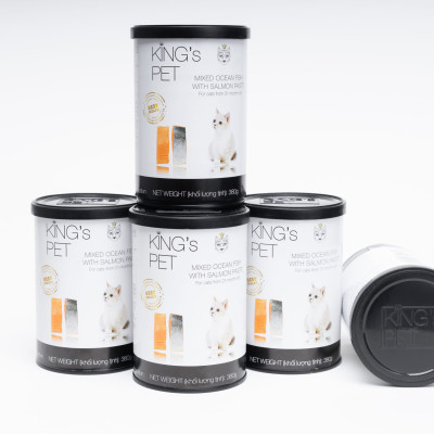 Thức Ăn Ướt Pate Cho Mèo, Pate Mèo KingsPet Lon 380g