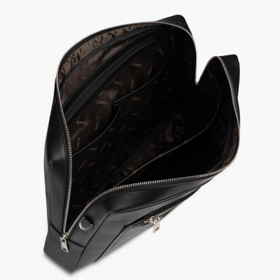 Túi Xách, Cặp Thời Trang Công Sở Nam Da Bò Alran Cao Cấp GCE12 Đen