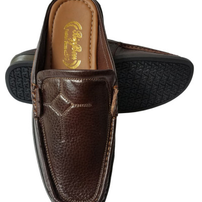 Dép Bít Mũi Nam Da Bò BIGGBEN Cao Cấp SB105