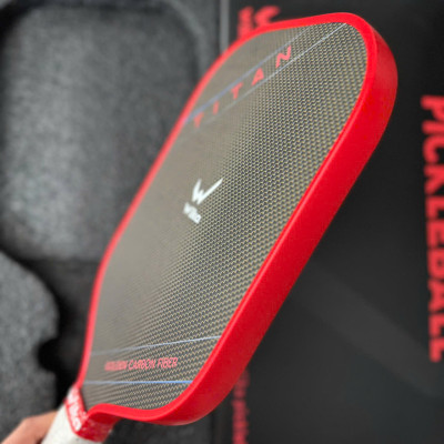 Vợt Pickleball Wi-ka TITAN - Mặt vợt Titanium Vàng, Tăng cường độ bền,Tối ưu trọng lượng