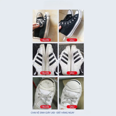 Chai xịt tạo bọt tuyết vệ sinh giày cao cấp, chai tẩy rửa giày không dùng nước 1 CHAI 200ml