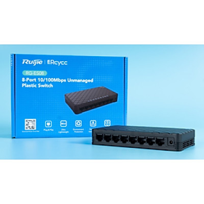 Switch Ruijie Reyee RG-ES08 8-Port 10/100 Mbps - Hàng Chính Hãng 