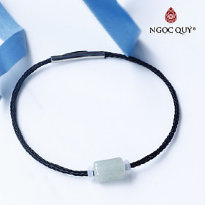 Vòng dây thép đá thạch anh dâu xanh aventurine mệnh hỏa, mộc - Ngọc Quý Gemstones